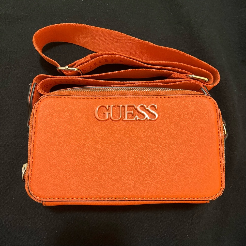 Orange Guess Crossbody Bag!
